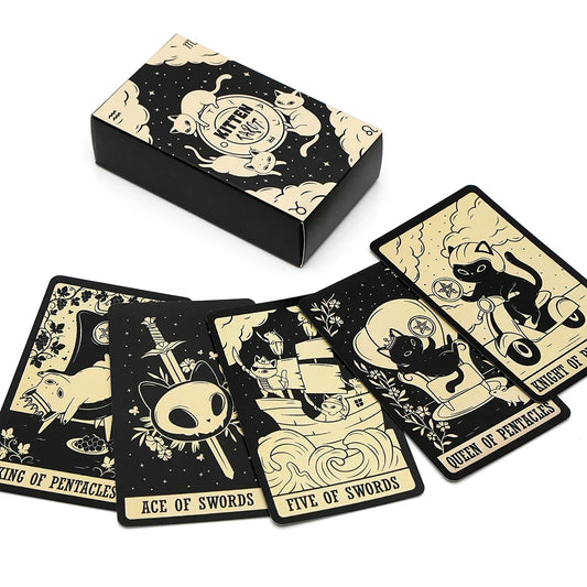 Kittens Tarot Card Deck – Adorable 78-Card Set for Fortune Telling & Cat Lovers